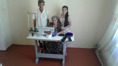 Project 14: Donation Cost US$290. In Shitosho Village, Rushan District,UBB donated to Mrs. Atoridshoeva, 1 sewing machine to restart her business after the original village was destroyed by mudflow