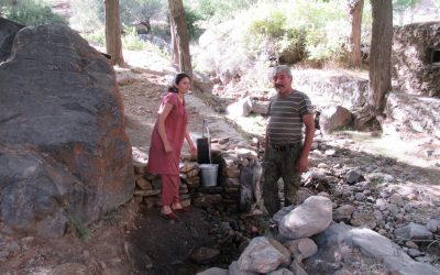 Project 24: Donation Cost U$2500. In Rimvoj,, Roshqala District,  UBB facilitated the piping of clean drinking water from a mountain spring, 730 meters away up a hill