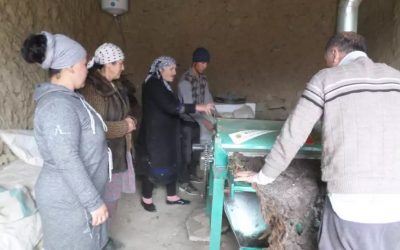 Project 37,Cost US$6,535: Provided machinery In Shazud Village, 86 families , Gund District, to start a mini wool-processing factory.