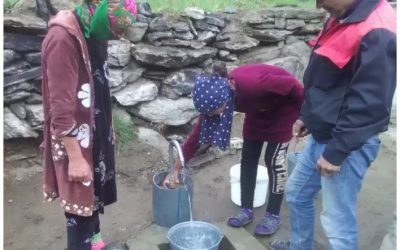 Project 26, Donation cost US$4.200 : UBB Installed a pipeline to provide Nimoth Village, 26 families, in Roshqala Valley, access to safe drinking water from a spring source, 3.5 km away