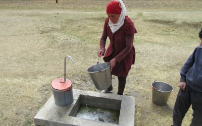 Project 27, Donation cost U$4520: UBB Installed a pipeline to provide Guildara Village, 21 families, Roshqala District, access to safe drinking water from a spring source, 2700 meters away, up the mountain.