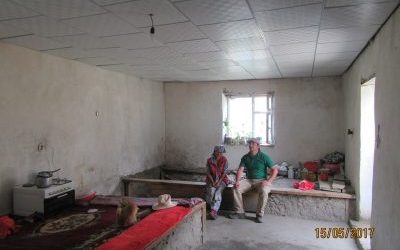 Project 05: Donation Cost US$2474. In Riddeh, Rushan District, UBB donated materials for drop ceilings in the houses