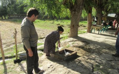 Project 56 in Zaych Village, Vanj District ( donation cost US$3000) : Installed a water pipeline between the Village of 16 families, and a mountain spring of potable water, 1500 meters up a hill